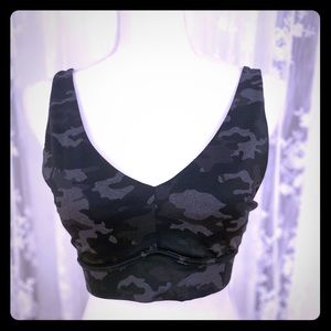 Fabletics camo sports bra
